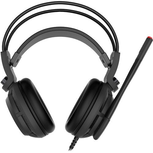 MSI DS502 Enhanced Virtual 7.1 Gaming Headset, Large 40mm Drivers, Closed Ear Cup Design, Vibration System, LED Lighting, Adjustable Microphone, Self-Adjusting Headband, Black - Red MSI DS502 Enhanced Virtual 7.1 Gaming Headset, Large 40mm Drivers, Closed Ear Cup Design, Vibration System, LED Lighting, Adjustable Microphone, Self-Adjusting Headband, Black - Red